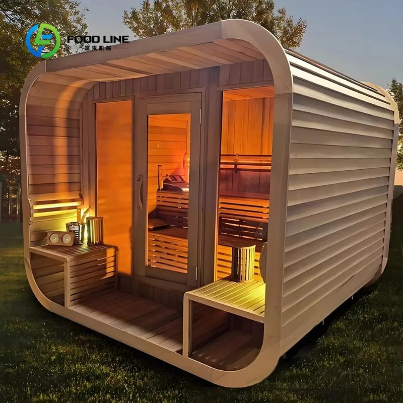 Customize Sauna Room Infrared Heater Electric Full Body Steam Cabin Home Spa Health Relaxation Therapy Equipment
