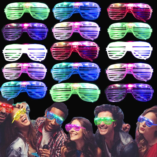 10/20/50 Pcs Party Glow in the Dark Glasses Light Up LED Glasses Neon Party Favors Sunglass Party Supplies