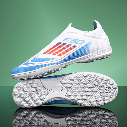 New Men Football Boots Outdoor Sport Training Soccer Shoes Match Boys Adult Cleats Breathable Non Slip Long Spikes Comfortable