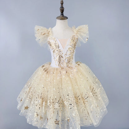 Ballet Performance Tutu Dress Girls Dance Wear Outfit Children Stage Clothing Fashion Ballet Dresses Princess Vestido Kids