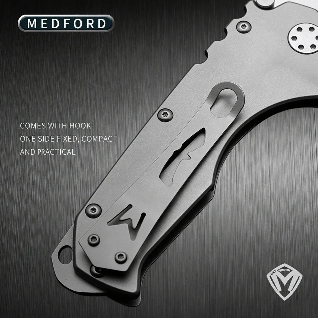Medford - Heavy-duty Folding Knife, High-hardness D2 Blade, Portable Backpack Camping Travel Knife, Sharp Fruit Knife