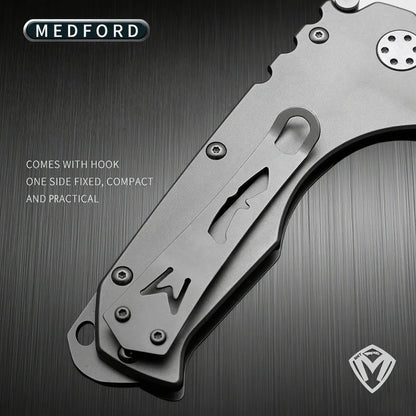 Medford - Heavy-duty Folding Knife, High-hardness D2 Blade, Portable Backpack Camping Travel Knife, Sharp Fruit Knife