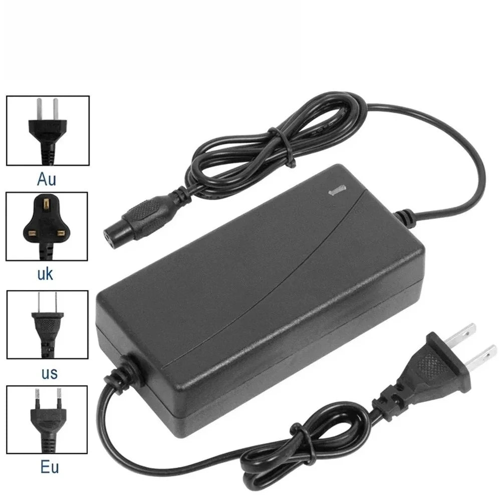 42v 2A Lithium Electric E Bike Battery Charger Li ion Chargers for Ebike Hoverboard Self-Balancing Scooter Bicycle Accessories
