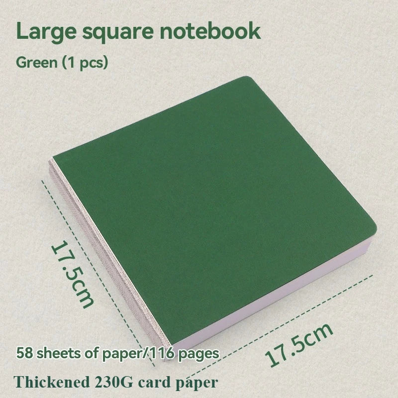 Borrence Mini Notebook Painting Handbook Portable Pocket Notepad 58 Sheets Drawing Book Back To School Stationery Art Supplies