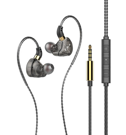 Type-C Wired Headphones HiFi Bass Stereo USB C Earphone 3.5MM in-Ear Earbuds with Mic Sports Subwoofer Music Headset for Samsung