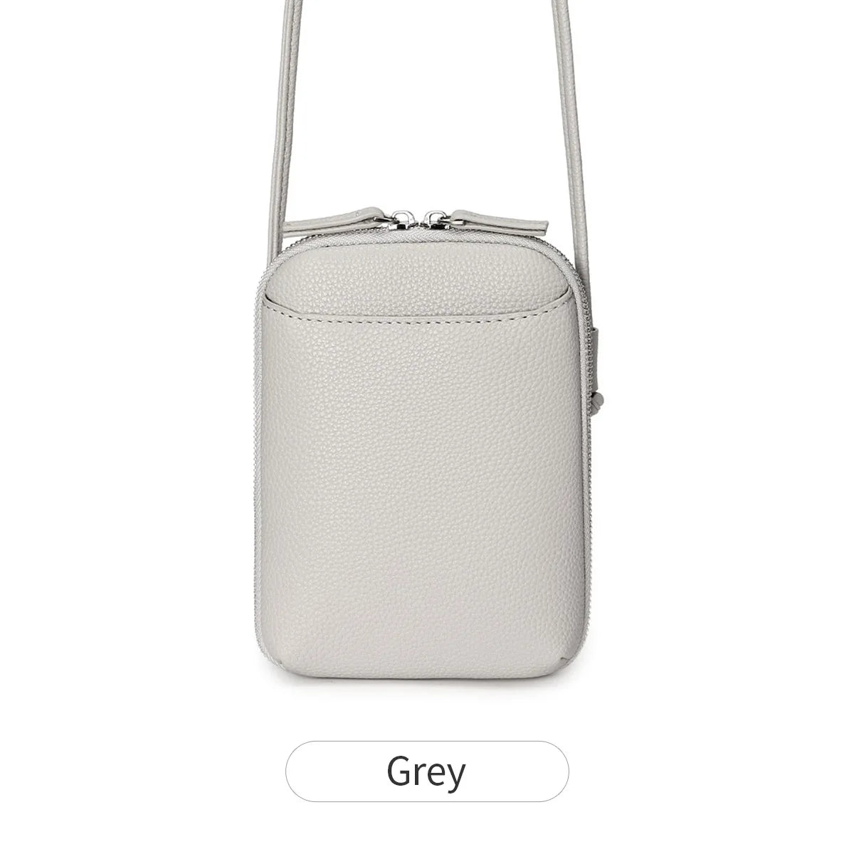 Classic solid color women's crossbody bag high-quality PU leather shoulder bag fashionableluxury large capacity mobile phone bag