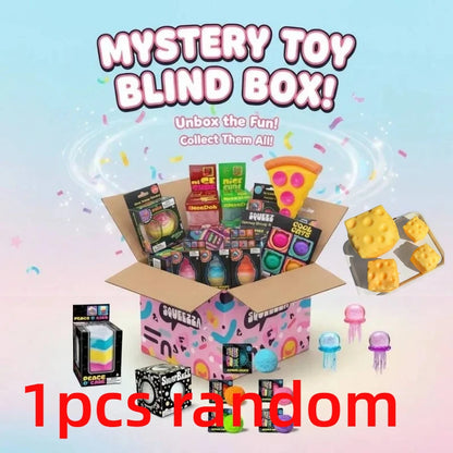 Cute Food Ocean Squishy Blind Box Random Surprise Squeeze Toys 1Pcs Guaranteed Lucky Stress Relief Fidget Toy Set