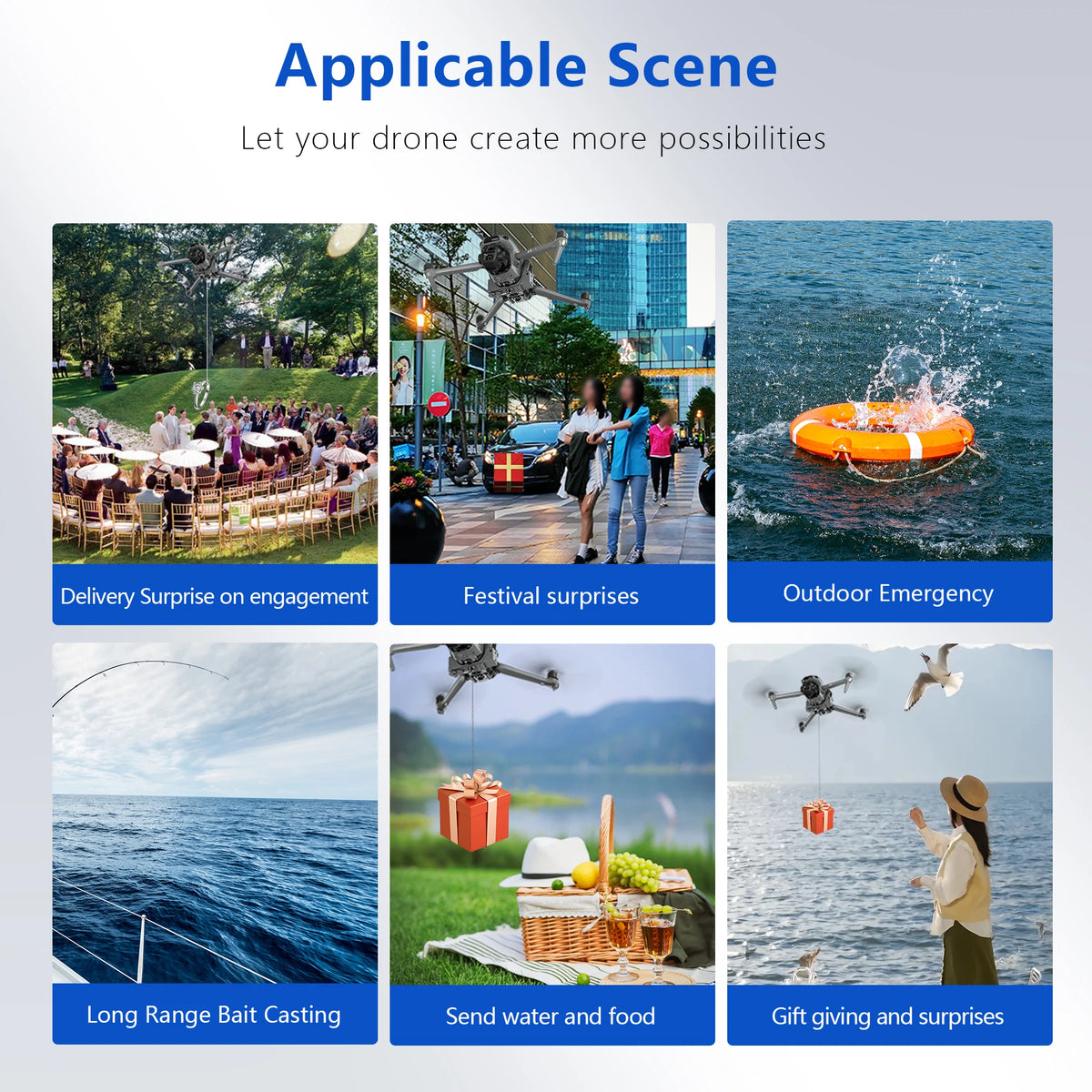 STARTRC Drone Airdrop System for DJI AIR 3 Payload/Delivery/Transport Drop Release Device for DJI AIR 3 Accessories