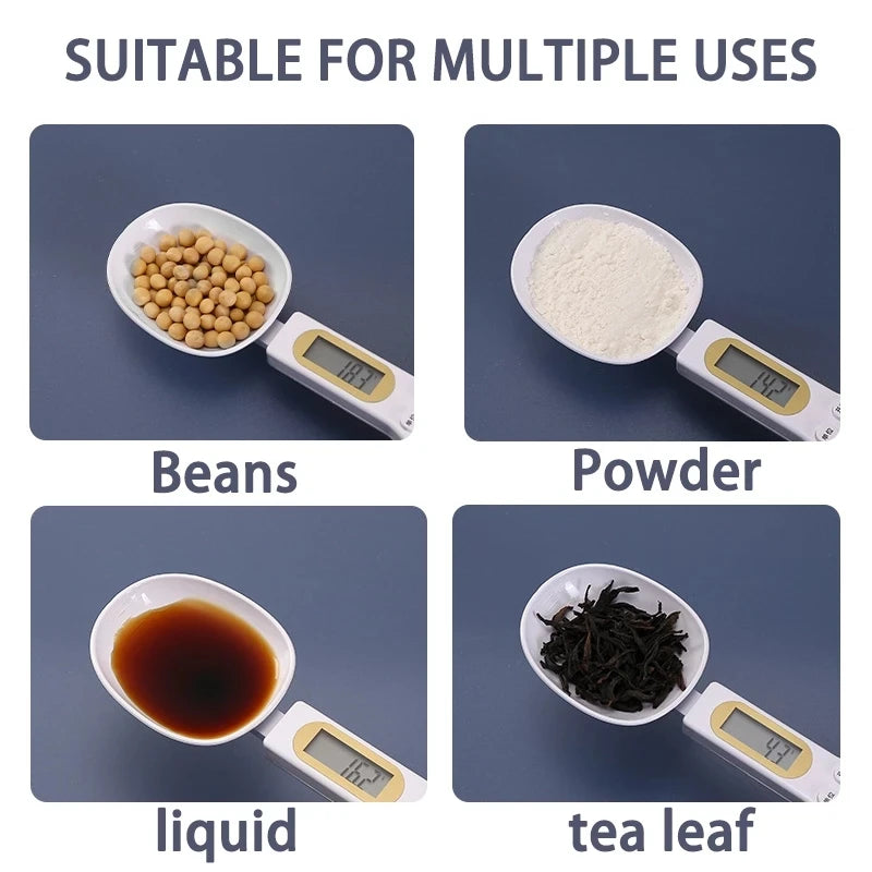 Mini Spoon Scale Digital Kitchen Scale Electronic LCD Food Scale 0.1-500g Cooking Flour Milk Coffee Powder Weight Measure Spoon