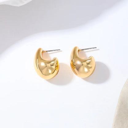 6Pcs/set Stainless Steel Crystal Zirconia Hoop Earring for Women Metal Circle Geometric Cartilage Piercing Earrings Set Jewelry