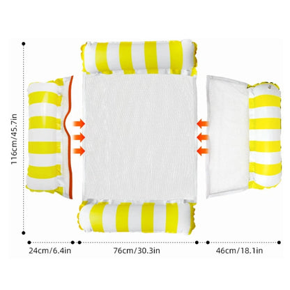 Inflatable Foldable Floating Row Swimming Pool Party Water Hammock Air Mattresses Pvc Stripe Water Floating Inflatable Mat