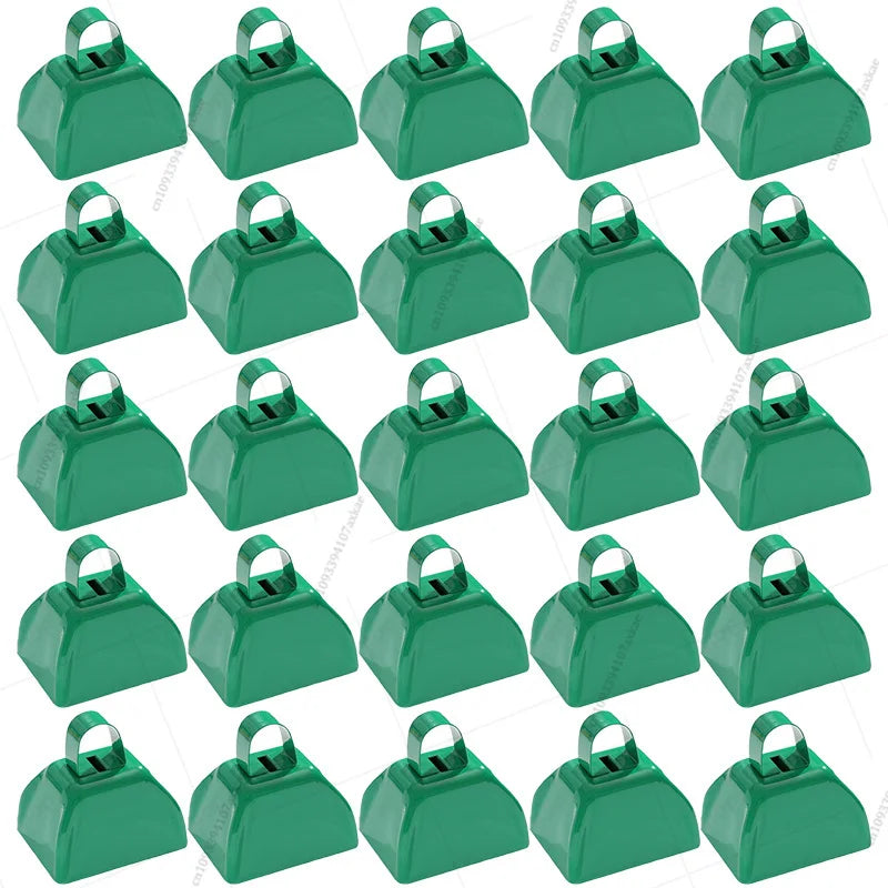 12-100 Pcs Metal Cowbells for Sporting Event 3 Inch Small Noise Makers Cow Bell for Football Event Wedding Party Favor for Guest