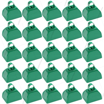 12-100 Pcs Metal Cowbells for Sporting Event 3 Inch Small Noise Makers Cow Bell for Football Event Wedding Party Favor for Guest