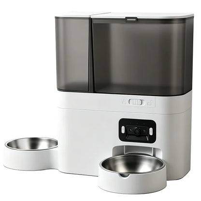 Automatic Camera Automatic Pet Feeder Water Fountain WIFI APP Video Smart Dog 5L Food Dispenser 3L Gravity Water Drinker Bowl
