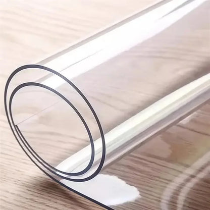 Transparent PVC table cloth frosted table top protective cover waterproof kitchen pattern oil table cloth glass soft cloth 3.0mm