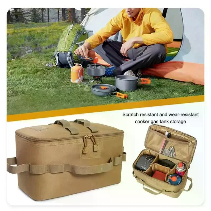 Outdoor  Large Capacity Camping Bag Lightweight Storage Bag Portable Handbag Picnic Bag Cookware Utensils Tools Bags