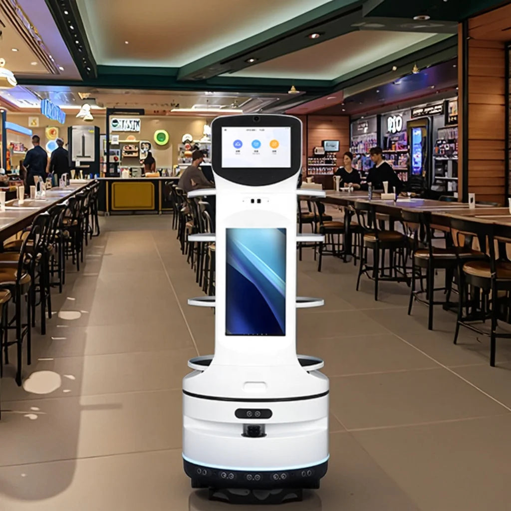 Smart Commercial Delivery Robot Waiter for Restaurants Repartidor De Comida Servant Roboter Humanode Food Service Robot
