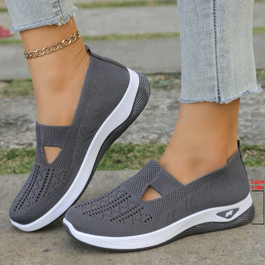 Spring New Women's Sports Shoes, Fashionable, Breathable, Lightweight, Non-slip, Wear-resistant, Casual Sports Shoes, Flat Shoes