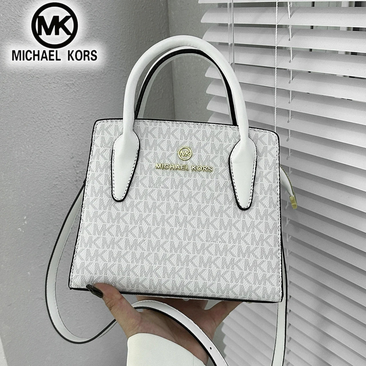 New Michael Kors Women's Fashion Casual Cross Shoulder Bag MK Handbag Business Travel Bag Multi Functional Letter Bag