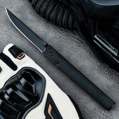 7096 Folding Knife Portable Tool Pocket Knife 8Cr13MoV steel Blade Nylon Fiber Handle Outdoor Hunting for Hiking Tool