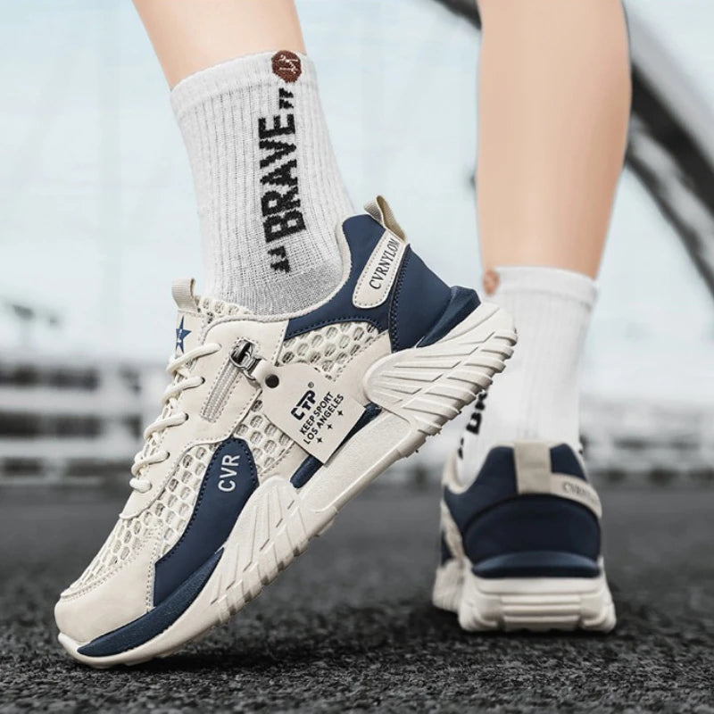 Men's Shoes Designer Luxury Outdoor Running Shoes Soft Sole Non Slip Breathable Tennis Shoe Fashion 2026 New Men Sneakers Spring