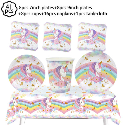 Rainbow Unicorn Balloon Unicorn Party Decor Supplies Unicorn Birthday Party Decoration Baby Shower Kids Girls Birthday Decor