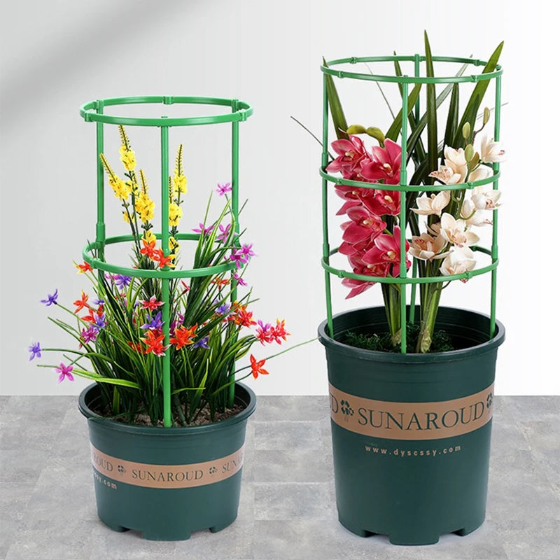 3/6/9/12Sets Plant Support Pile Stand Flowers Plant Arrangement Fixing Rod Plants Stake for Garden Supplies Home Yard Planting