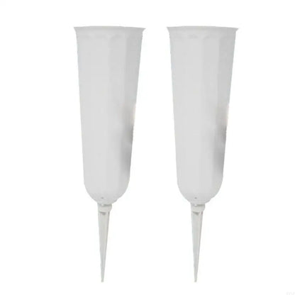 2Pcs Outdoor Cemetery Vases for Flowers with Easy Ground Insertion Grave Vases