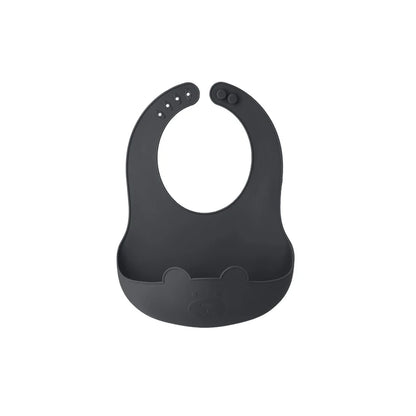 Cute Silicone Baby Bib (Unisex) – Ultra-Lightweight, Foldable Travel Bib. BPA-Free, Soft, and Durable Silicone Bib