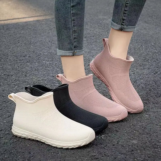 2026 Men's /women's Fashionable College Rain Boots and Rubber Shoes, Outdoor Travel Rainy Day Unisex Overshoes Foot Protectors