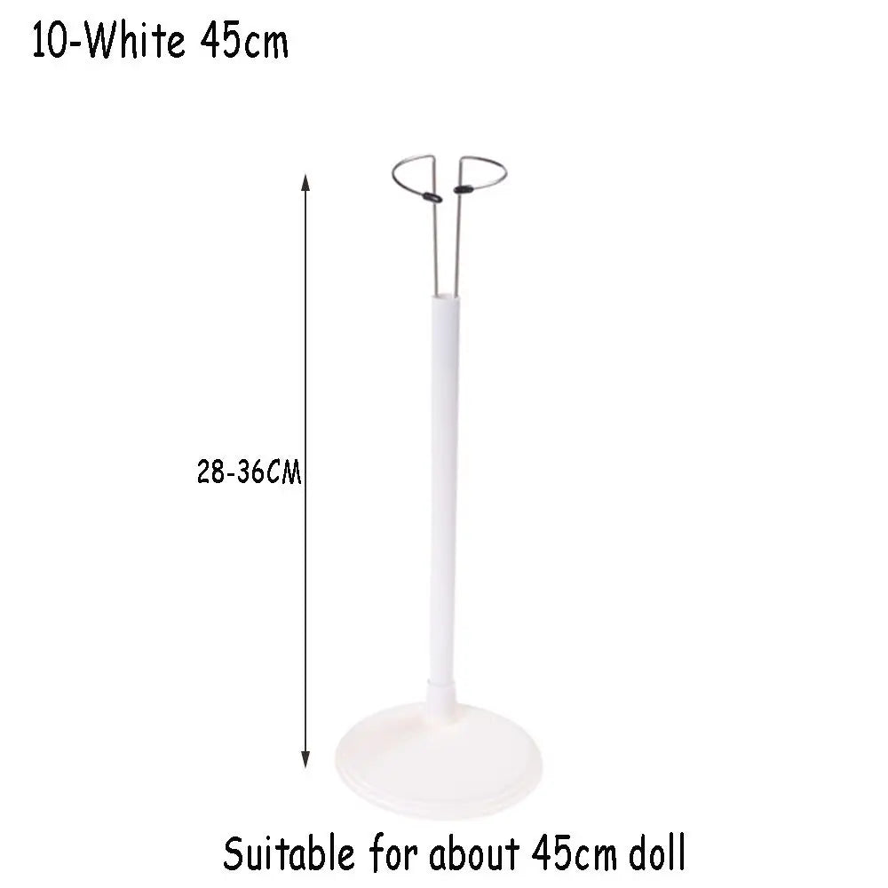 Doll Bracket White Black 15/20/25/35/45CM Adjustable Metal Stand Holder Toy Store Display Support Accessories Toy Store Display
