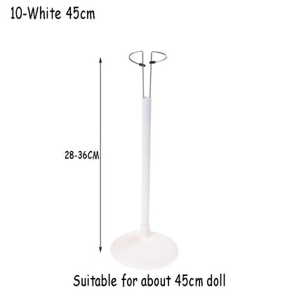 Doll Bracket White Black 15/20/25/35/45CM Adjustable Metal Stand Holder Toy Store Display Support Accessories Toy Store Display