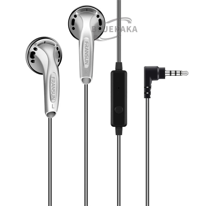 9D Heavy Bass Gaming Headphones 3.5mm HIFI Music Wired Earbud 15.4mm Dynamic HD Microphone Earphone For Gaming Meeting Vido EB2S