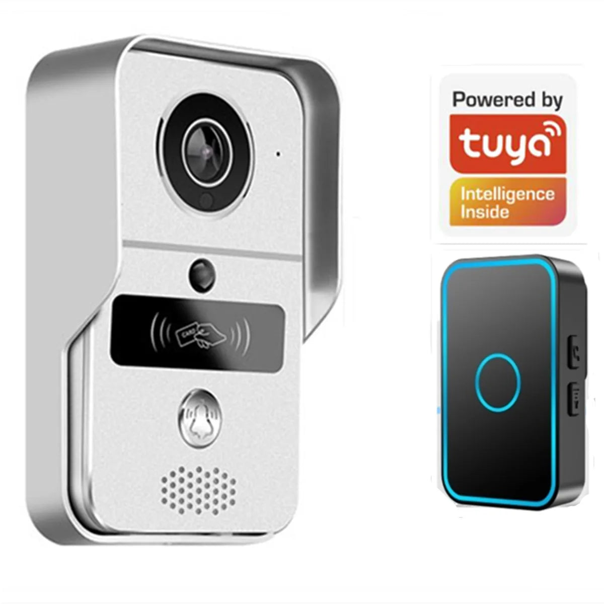 Tuya APP 2MP 1080P POE Wied WIFI IP  Doorbell  POE  Video Door Phone Intercom Visual Door Viewer Camera