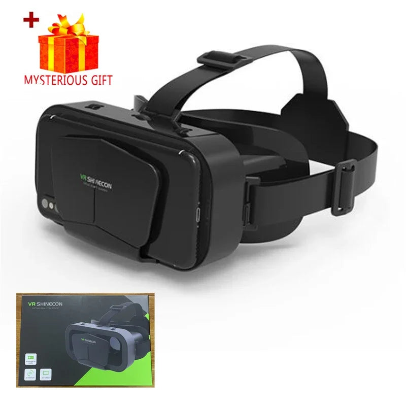 Shinecon VR Glasses 3D Headset Virtual Reality Device Helmet Goggles Lenses Mobile Smartphone Smart Phone Cell Realidade Viar VR