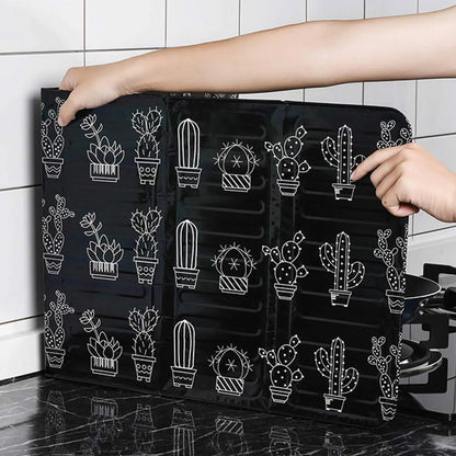 Nonstick 3 Sided Splatter Guard Splatter Guard for Frying Stove Top Metal Splatter Screens for Fine Mesh Oil Splash Guard