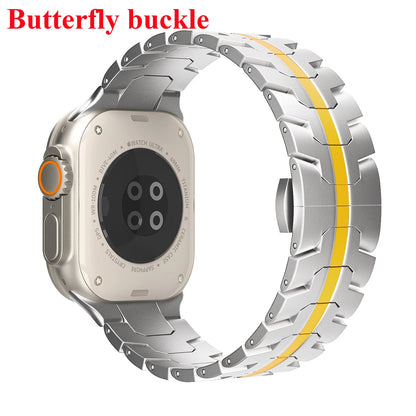 Stainless Steel Strap For Apple Watch Series 12 11 10 9 8 SE 3 46mm 45mm 42mm 44mm Metal Bracelet Band iWatch Ultra 4/3/2/1 49mm