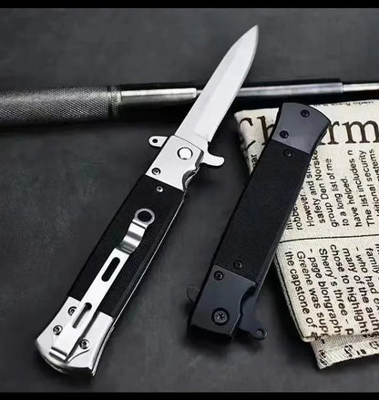 Portable Folding Utility Knife, High Hardness Stainless Steel for Fruit Cutting, Camping Prep & Everyday Tasks