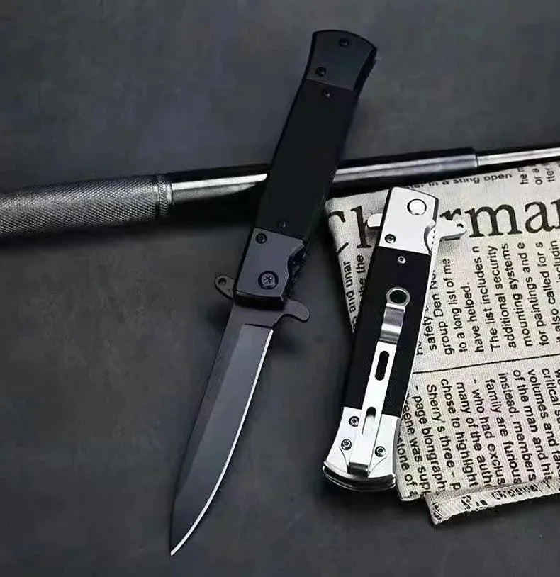 Portable Folding Utility Knife, High Hardness Stainless Steel for Fruit Cutting, Camping Prep & Everyday Tasks