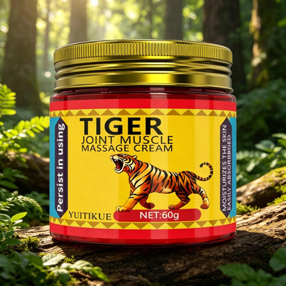 YUITIKUE 60g Tiger Massage Balm Easily Absorbed Moisturizing Care For Joint Muscle Knee Wrist Hand Foot Body Skin