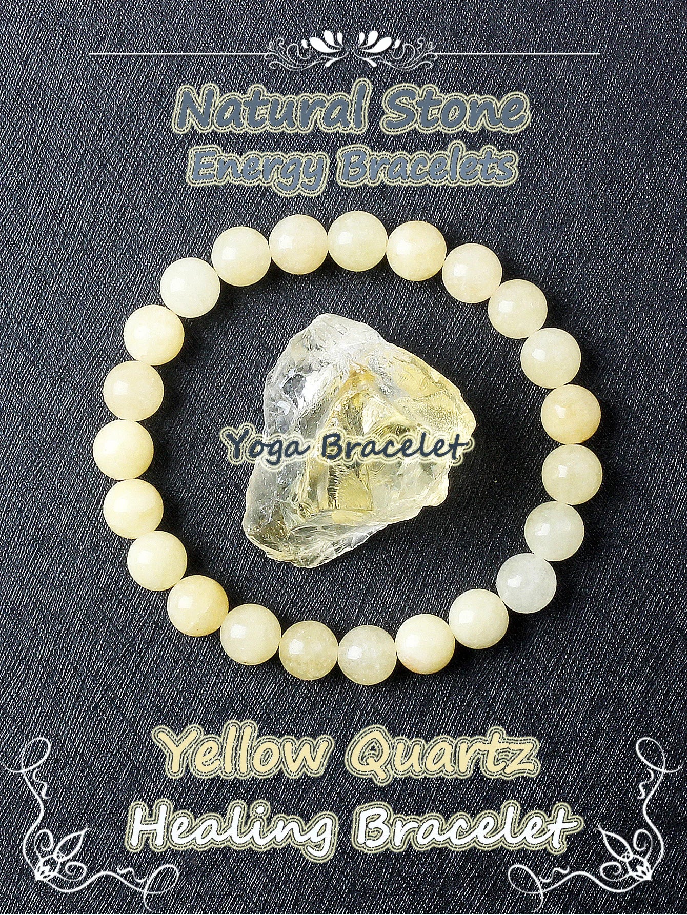 Original Natural Stone Beads Bracelet Men Women Reiki Blue Apatite Lapis Lazuli Amethyst Yellow Tiger Eye Beads Bracelet Jewelry