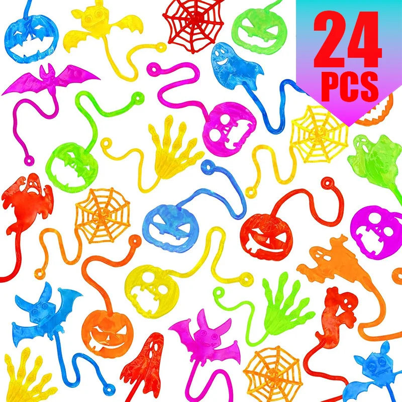 Adhesive Spider Web Party Small Gift Set for Halloween Birthday Candy Bag Classroom Prize Themed Party Favors