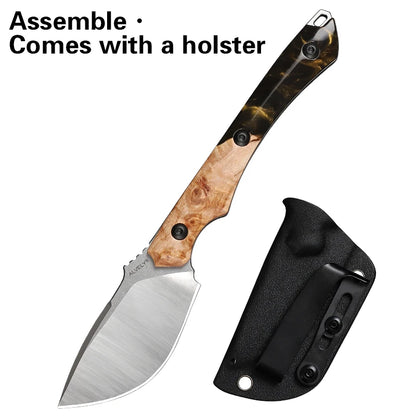 DC53 Steel Fixed Blade Knife, Outdoor Hunting Fixed Blade Knife, Suitable for Mountaineering, Camping Survival, and Hiking