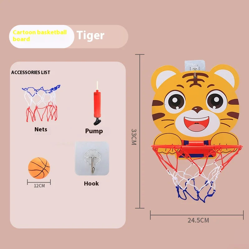Children's Version Vertical Adjustable Lifting Basketball Rack Outdoor Home Indoor Sports Crtoon Rebound Parent-child Interacti