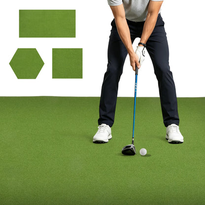 6x10 ft Golf Simulator Turf Putting Green Practice Mat, 15mm Pile Non-Slip Backing for Home Simulator Basement Garage, Artificial Turf for Driving Range(Only Grass Turf)