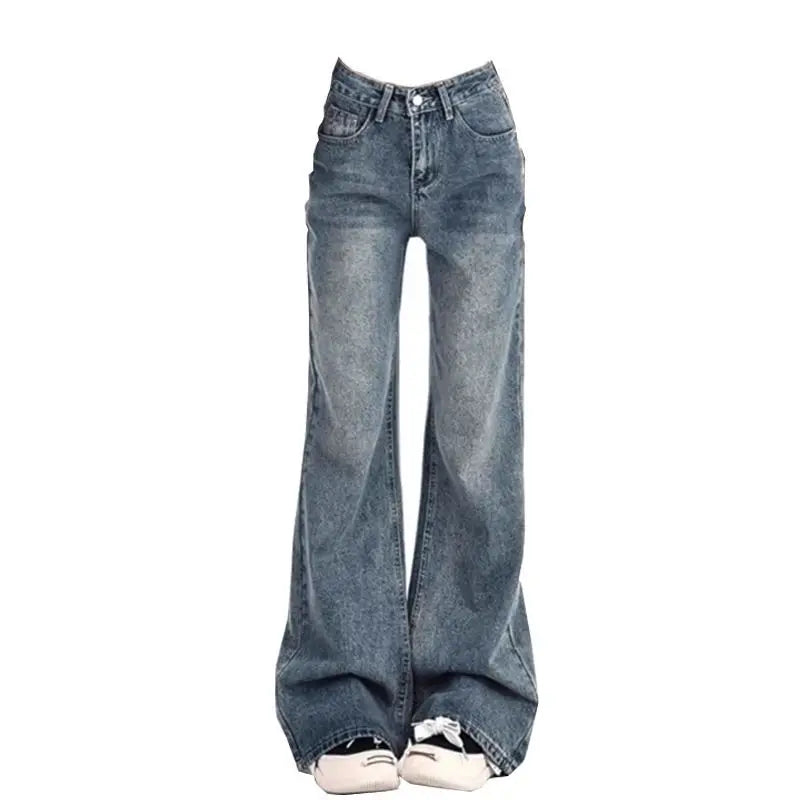 Ladies Flare Trousers Leisure Slimming Vintage Inspired Autumn High Waist Bell Women's Pants Flared Jeans Y2K
