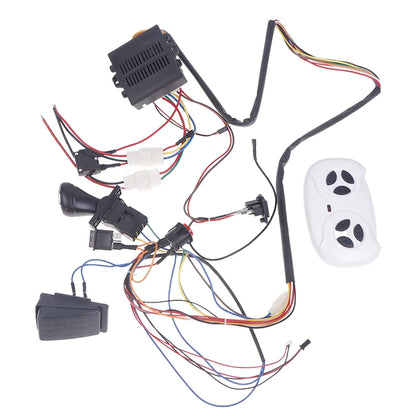 Children Electric Car DIY Modified Wires And Switch Kit With 2.4G Bluetooth RC And Controller For Baby Electric Car Self-made