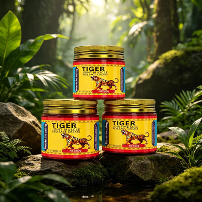 YUITIKUE 60g Tiger Massage Balm Easily Absorbed Moisturizing Care For Joint Muscle Knee Wrist Hand Foot Body Skin
