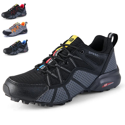Men's Hiking Shoes All-terrain Outdoor Sports Shoes Breathable Mesh Non-slip Wear-resistant Hiking Shoes Outdoor Cycling Shoes