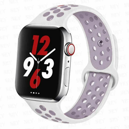 Silicone Sport Straps For Apple Watch 10 Band 45mm 44mm Ultra2 49mm 38/40mm 41mm 42 46mm Bracelet iWatch Series 8 7 6 4 5 3 9 SE